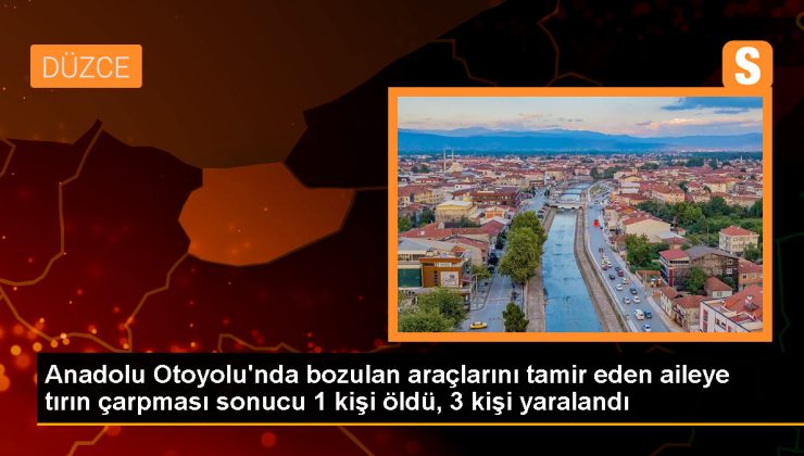 Anadolu Otoyolu’nda meydana gelen kazada 1 kişi hayatını kaybetti